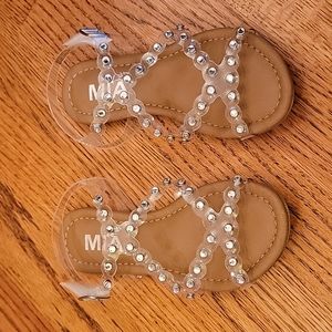 MIA kids jeweled sandals size 12